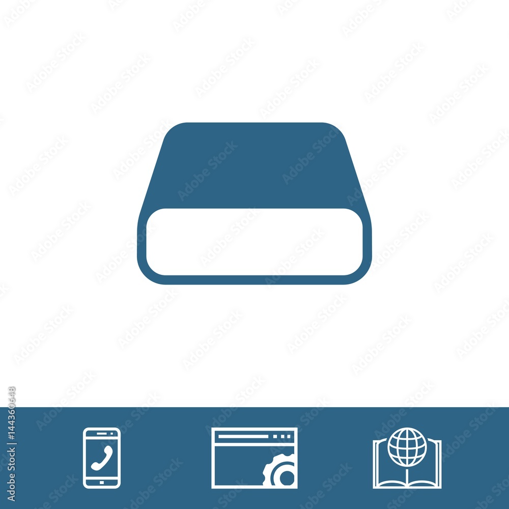 hard drive icon stock vector illustration flat design hard drive icon stock vector illustration flat design