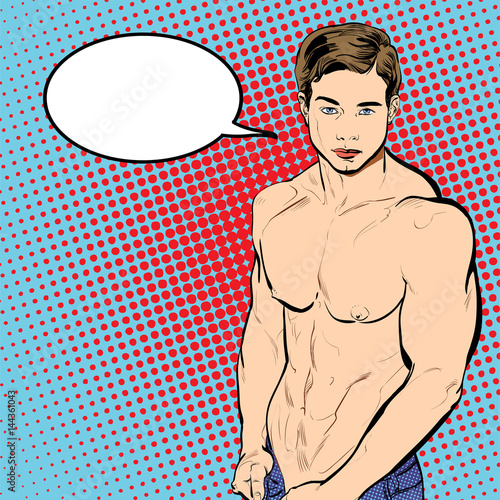 Bodybuilder Fitness Model Illustration