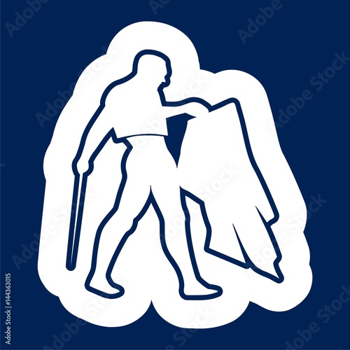 Bullfighting icon vector illustration