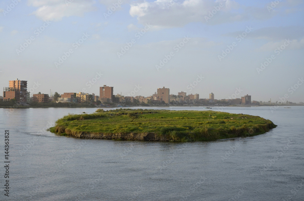 Insel im Nil vor Beni Suef
