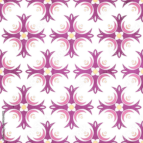 Seamless floral geometric pattern. Vintage background. Fabric  Scrapbooking