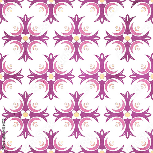 Seamless floral geometric pattern. Vintage background. Fabric, Scrapbooking