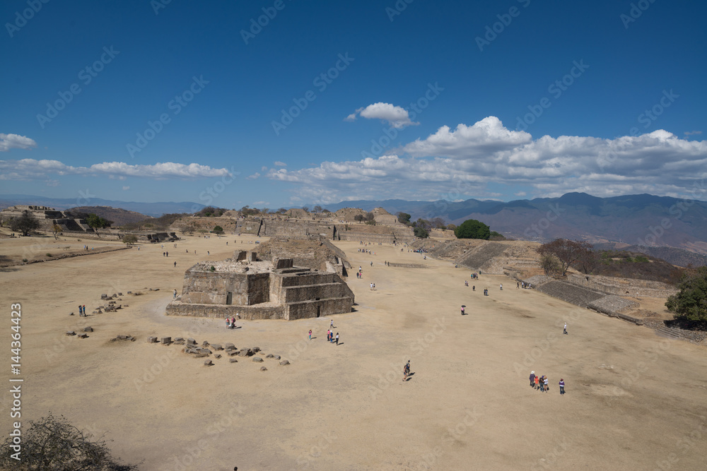 Monte Alban is a large pre-Columbian archaeological site in Oaxaca, Mexico Monte Alban is a large pre-Columbian archaeological site in Oaxaca, Mexico