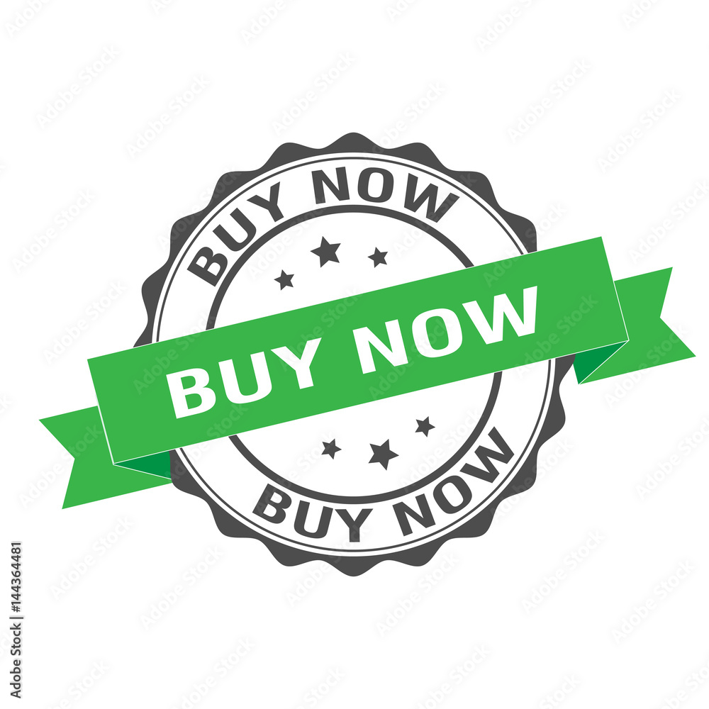 Buy now stamp illustration