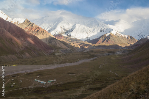 View from the Hill to the Zaalayskiy Valley, Pamir, Kyrgyzstan