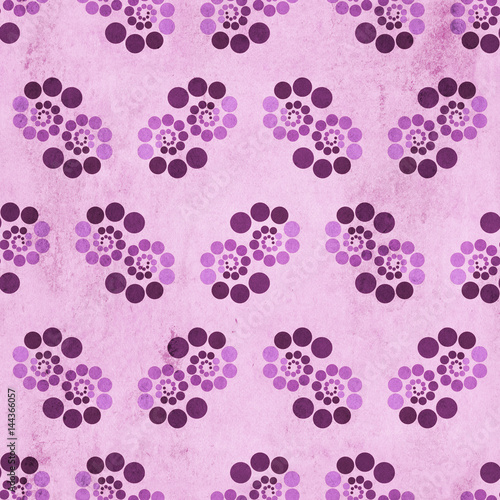 Seamless floral geometric pattern. Vintage background. Fabric, Scrapbooking