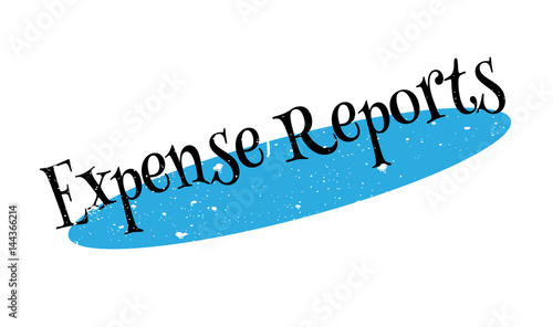 Expense Reports rubber stamp. Grunge design with dust scratches. Effects can be easily removed for a clean, crisp look. Color is easily changed.