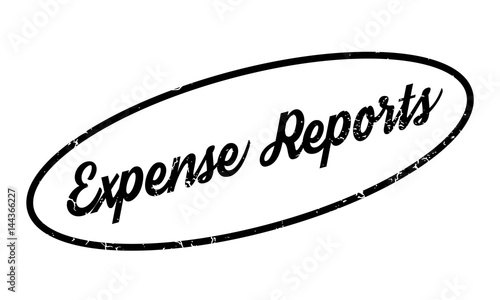 Expense Reports rubber stamp. Grunge design with dust scratches. Effects can be easily removed for a clean, crisp look. Color is easily changed.