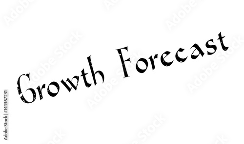 Growth Forecast rubber stamp. Grunge design with dust scratches. Effects can be easily removed for a clean, crisp look. Color is easily changed.