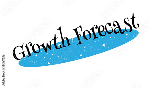 Growth Forecast rubber stamp. Grunge design with dust scratches. Effects can be easily removed for a clean, crisp look. Color is easily changed.