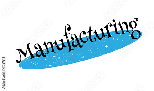 Manufacturing rubber stamp. Grunge design with dust scratches. Effects can be easily removed for a clean, crisp look. Color is easily changed.