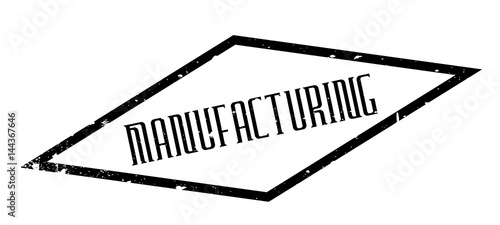 Manufacturing rubber stamp. Grunge design with dust scratches. Effects can be easily removed for a clean, crisp look. Color is easily changed.
