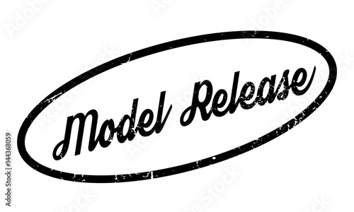 Model Release rubber stamp. Grunge design with dust scratches. Effects can be easily removed for a clean, crisp look. Color is easily changed.