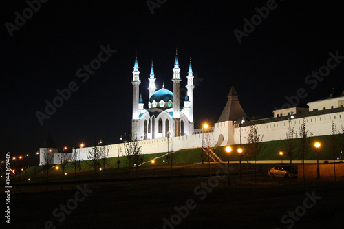 Казанский Кремль и мечеть Кул-Шариф ночью