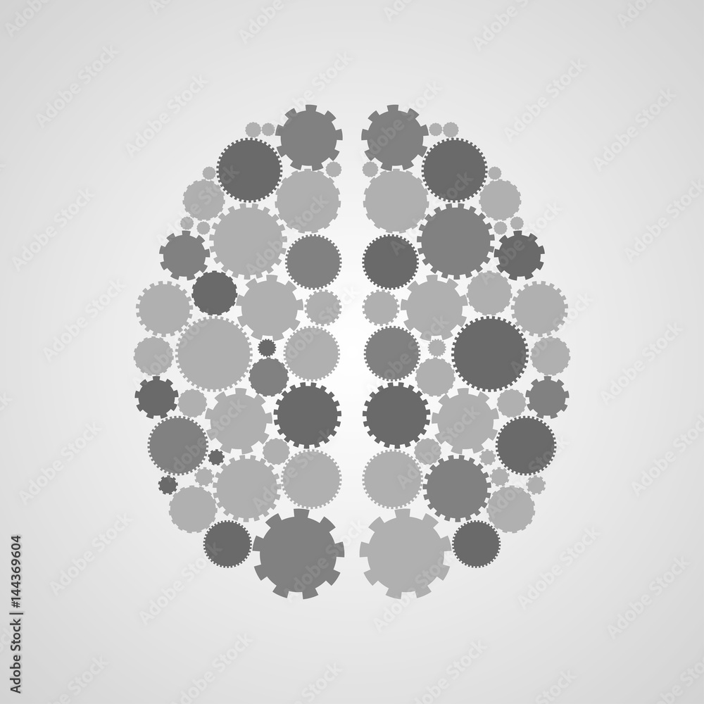 Creative concept of the human brain, vector illustration. Creative concept of the human brain, vector illustration.