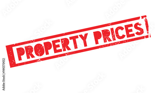 Property Prices rubber stamp. Grunge design with dust scratches. Effects can be easily removed for a clean, crisp look. Color is easily changed.