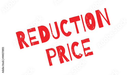 Reduction Price rubber stamp. Grunge design with dust scratches. Effects can be easily removed for a clean, crisp look. Color is easily changed.