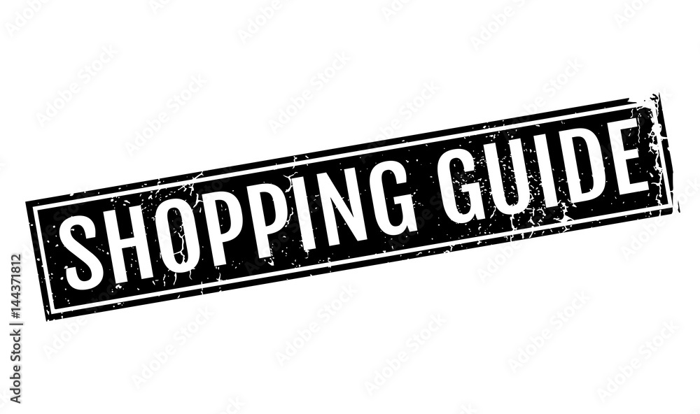 Shopping Guide rubber stamp. Grunge design with dust scratches. Effects can be easily removed for a clean, crisp look. Color is easily changed. Shopping Guide rubber stamp. Grunge design with dust scratches. Effects can be easily removed for a clean, crisp look. Color is easily changed.