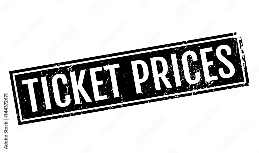 Ticket Prices rubber stamp. Grunge design with dust scratches. Effects can be easily removed for a clean, crisp look. Color is easily changed. Ticket Prices rubber stamp. Grunge design with dust scratches. Effects can be easily removed for a clean, crisp look. Color is easily changed.