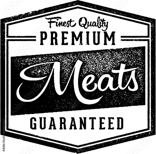 Premium Meats Butcher Shop and Restaurant Stamp