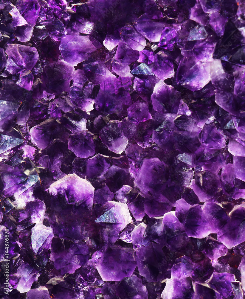 Brilliant texture of semi-precious stone Amethyst Brilliant texture of semi-precious stone Amethyst