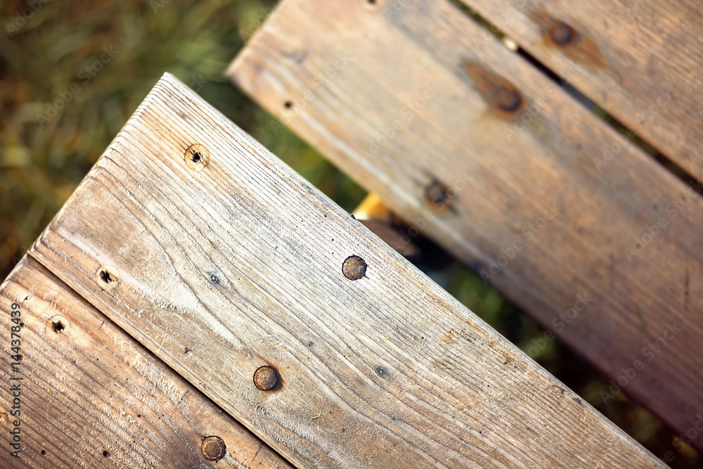 Grunge background - details of old wooden steps elements Grunge background - details of old wooden steps elements