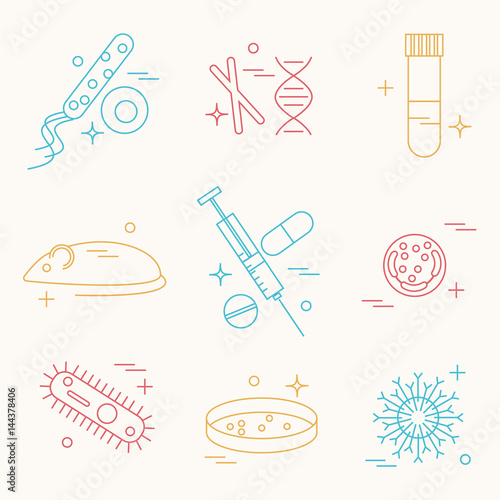 immunology research icons