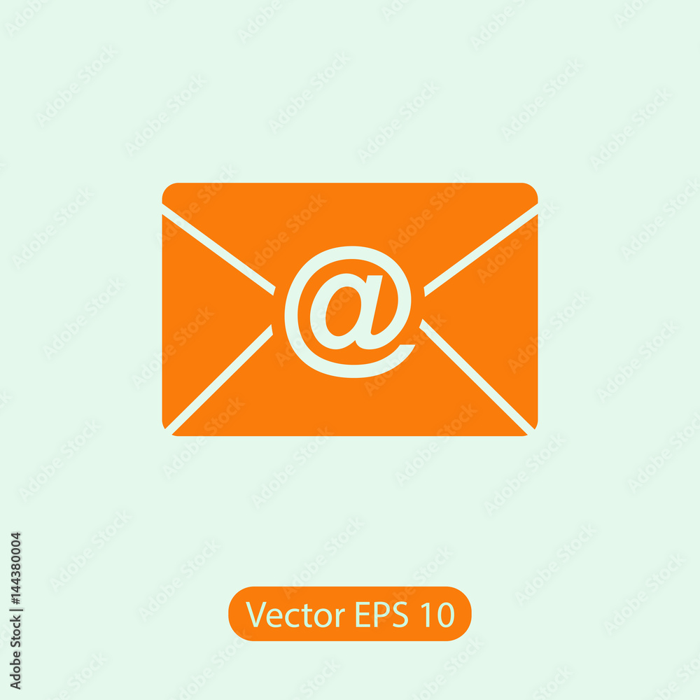 Envelope Mail icon, vector illustration. Flat design style Envelope Mail icon, vector illustration. Flat design style