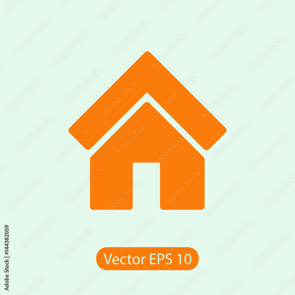 house icon, vector illustration. Flat design style house icon, vector illustration. Flat design style