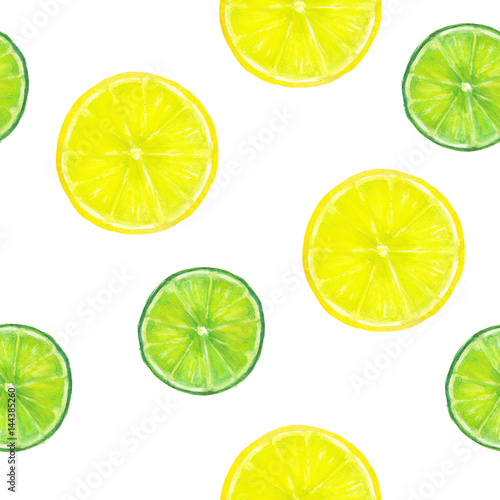 Summer background. Lemon an...