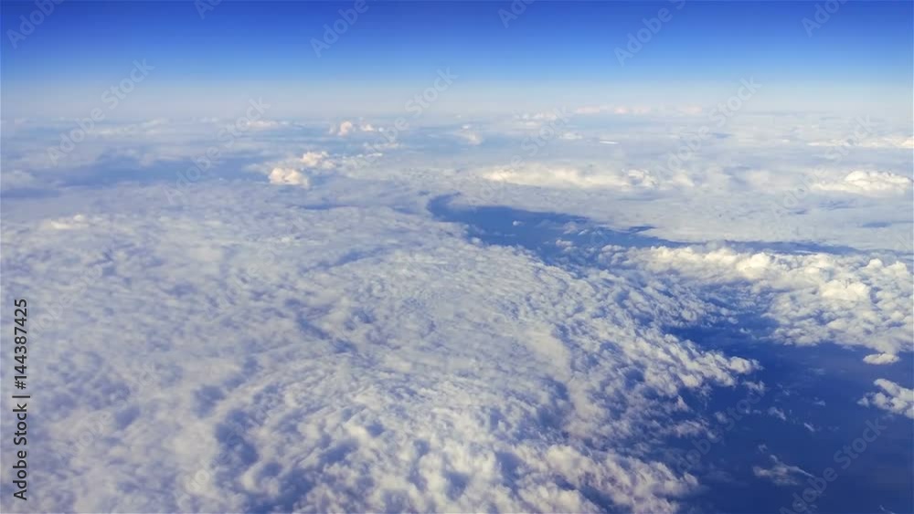 Aerial filming above fog and clouds Aerial filming above fog and clouds