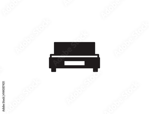 Flat bed furniture icon