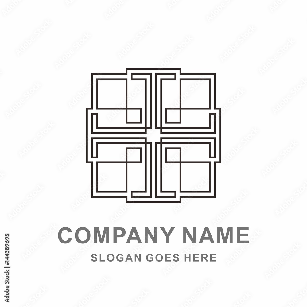 Geometric Square Cross Pattern Morocco Interior Space Motif Decoration Business Company Stock Vector Logo Design Template Geometric Square Cross Pattern Morocco Interior Space Motif Decoration Business Company Stock Vector Logo Design Template