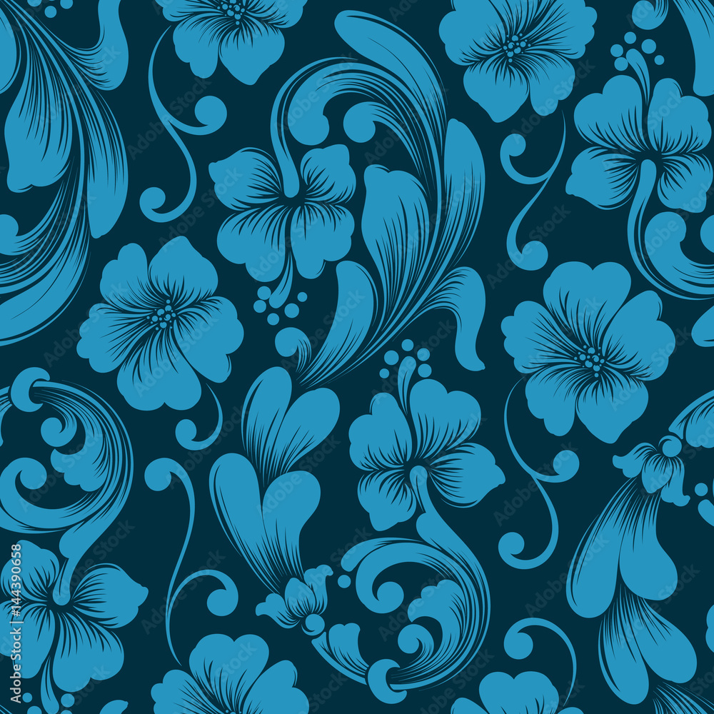 Vector damask seamless pattern element. Classical luxury old fashioned damask ornament, royal victorian seamless texture for wallpapers, textile, wrapping. Exquisite floral baroque template. Vector damask seamless pattern element. Classical luxury old fashioned damask ornament, royal victorian seamless texture for wallpapers, textile, wrapping. Exquisite floral baroque template.
