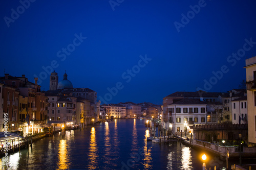 Venice canal in the evening © mariarom