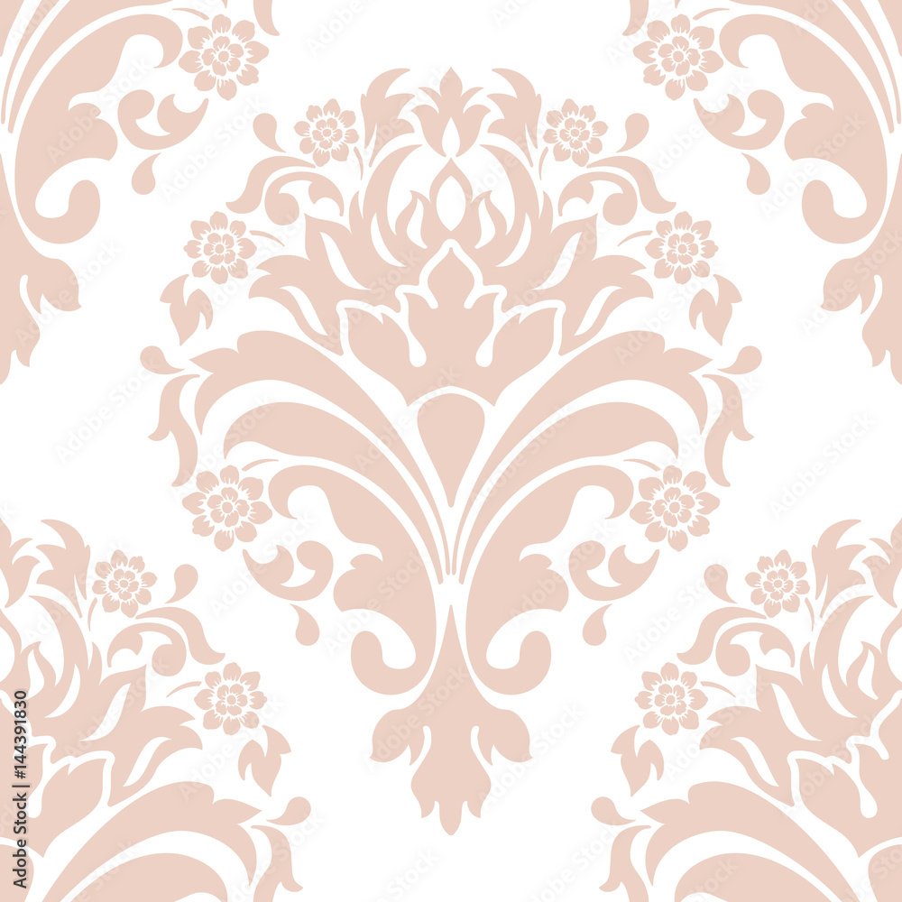 Vector damask seamless pattern element. Classical luxury old fashioned damask ornament, royal victorian seamless texture for wallpapers, textile, wrapping. Exquisite floral baroque template. Vector damask seamless pattern element. Classical luxury old fashioned damask ornament, royal victorian seamless texture for wallpapers, textile, wrapping. Exquisite floral baroque template.