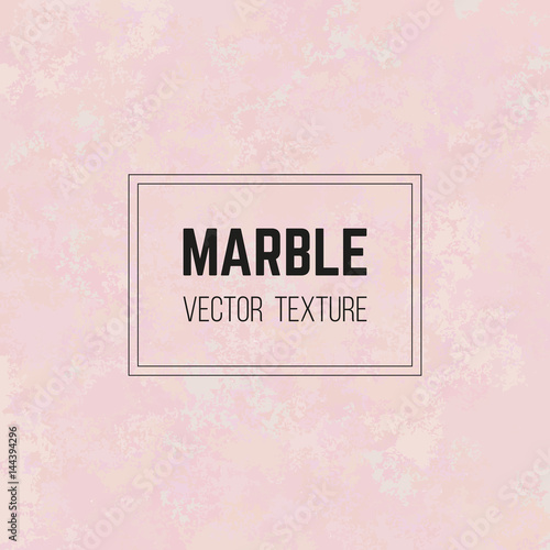 Pink marble vector texture, granite stone pattern, rose quartz. Abstract marbled background in pastel color palette. Elegant design for decor, invitation or greeting card, banner, paper, poster
