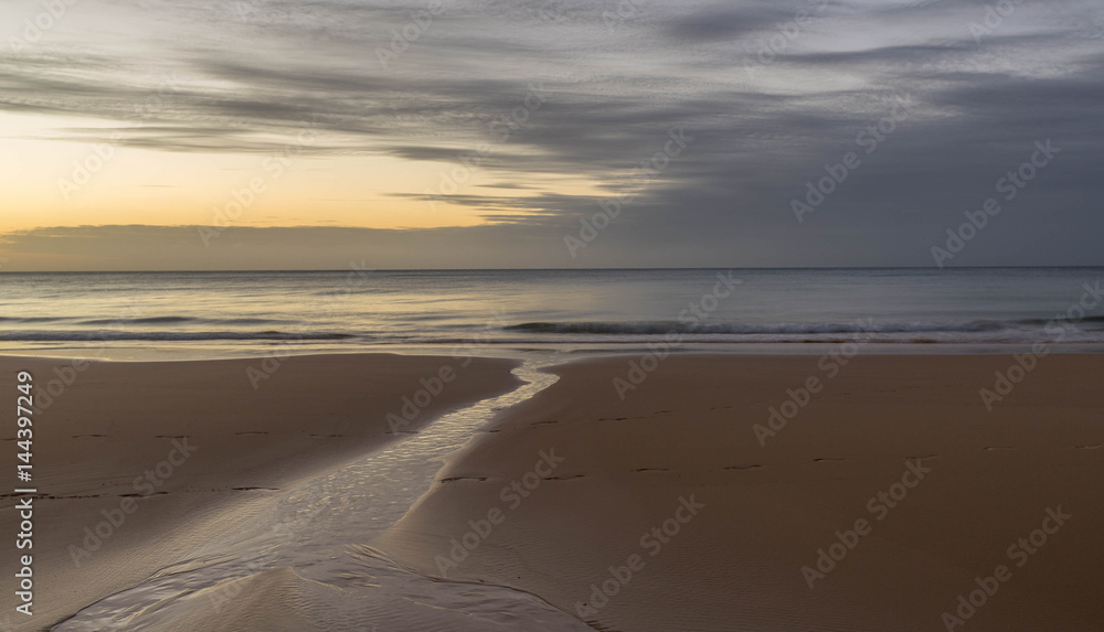 A Fraser Island Sunset. Queensland Australia A Fraser Island Sunset. Queensland Australia