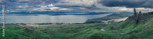 Panorama of Old Man of Storr, Isle of Skye, Scotland