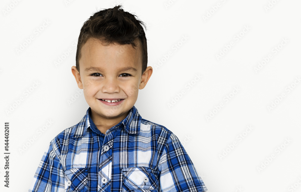 Little Boy Kid Adorable Smiling Cute Studio Portrait Little Boy Kid Adorable Smiling Cute Studio Portrait