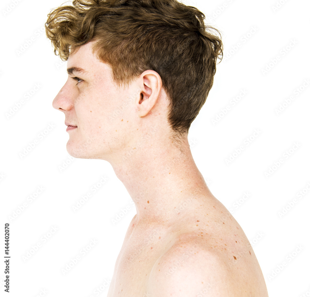 Obraz premium A guy is in a studio shoot