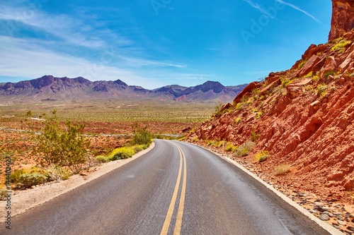 Incredibly beautiful landscape in Southern Nevada, Valley of Fire State Park, USA.