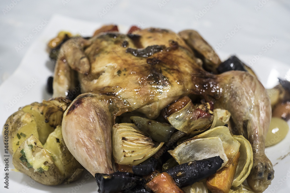 roasted chicken and vegetables roasted chicken and vegetables