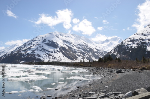 Melting Ice on Alaskan Lake