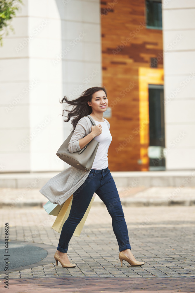 Walking in the street