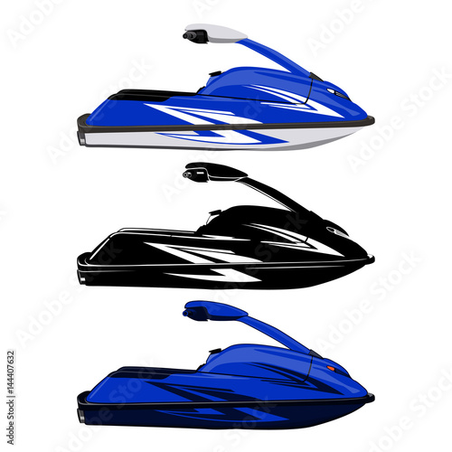 Set jet ski, scooter
