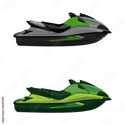 Set jet ski, scooter