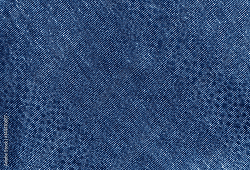 Blue color textile material pattern. © pavelalexeev