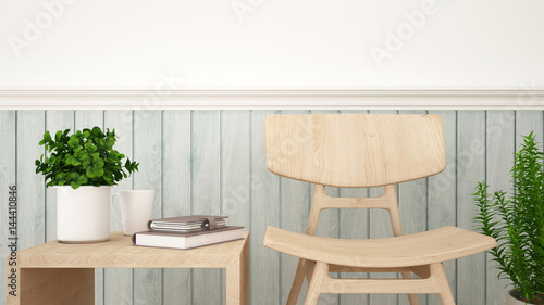 coffee shop or living room - 3D Rendering © CHOTi