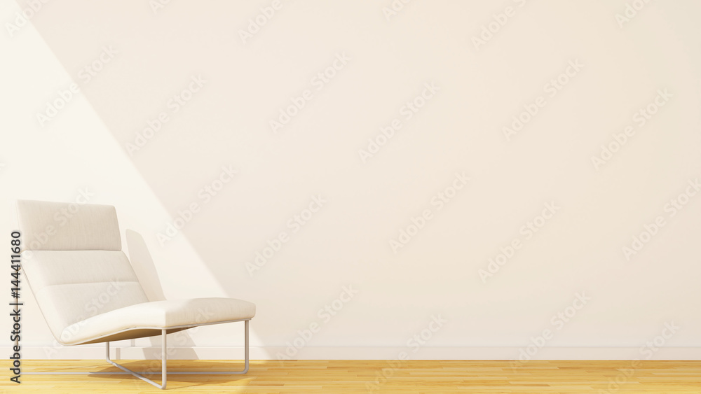 daybed in studio or living room and space for artwork - 3D Rendering daybed in studio or living room and space for artwork - 3D Rendering